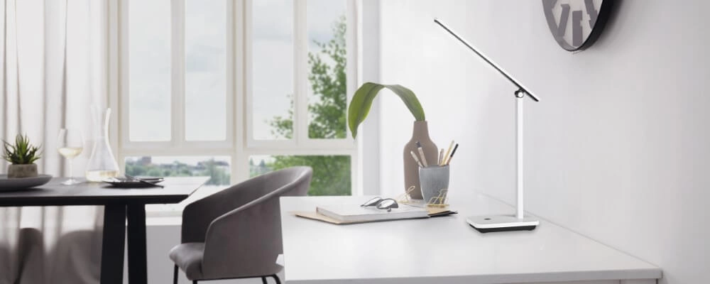 LED desk lamp Iniesta white Eglo 9008606277902
