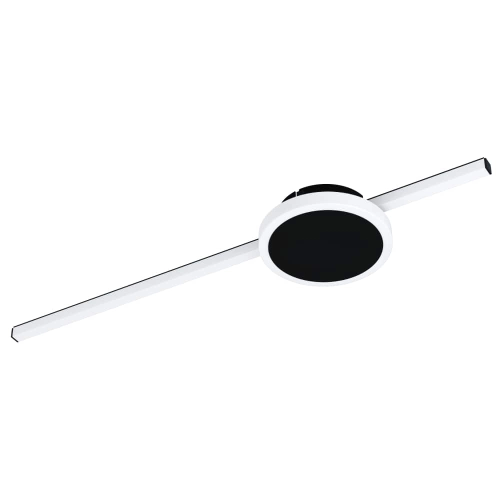 Black LED ceiling lamp Sarginto