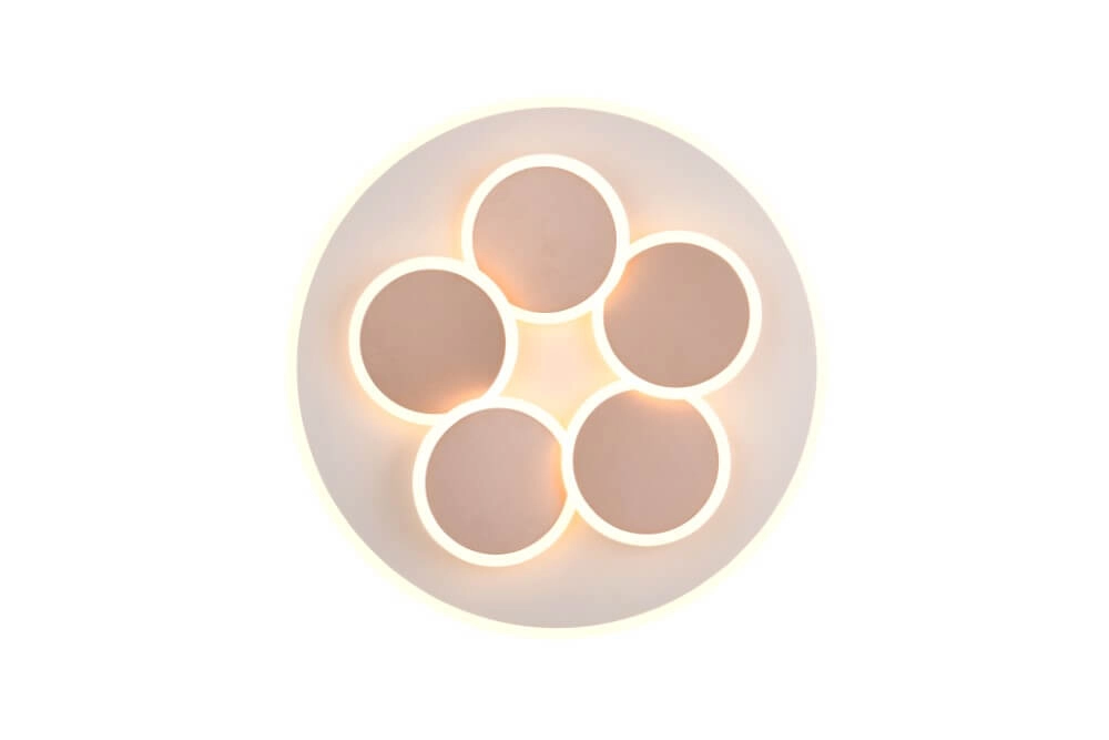 Modern ceiling lamp Mandala copper Ø 48cm Trio 4017807614084