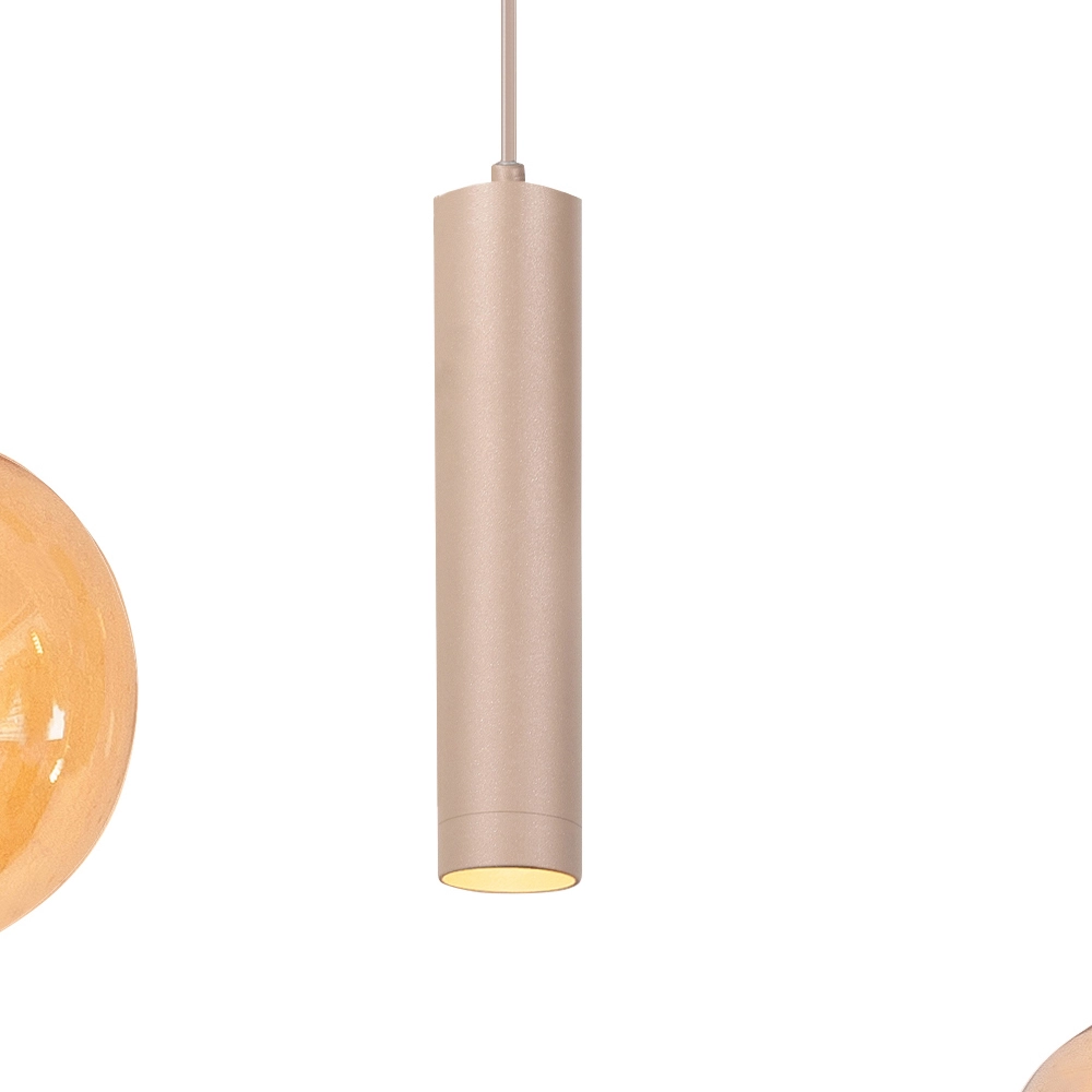 Design pendant lamp Locarno 5-light sand brown Highlight 8718379051258