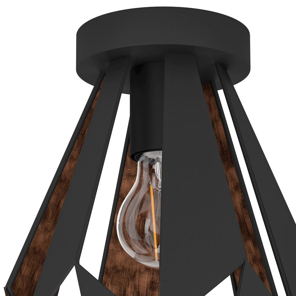Ceiling lamp Carlton 1 Ø 20cm - black Eglo 9002759307882
