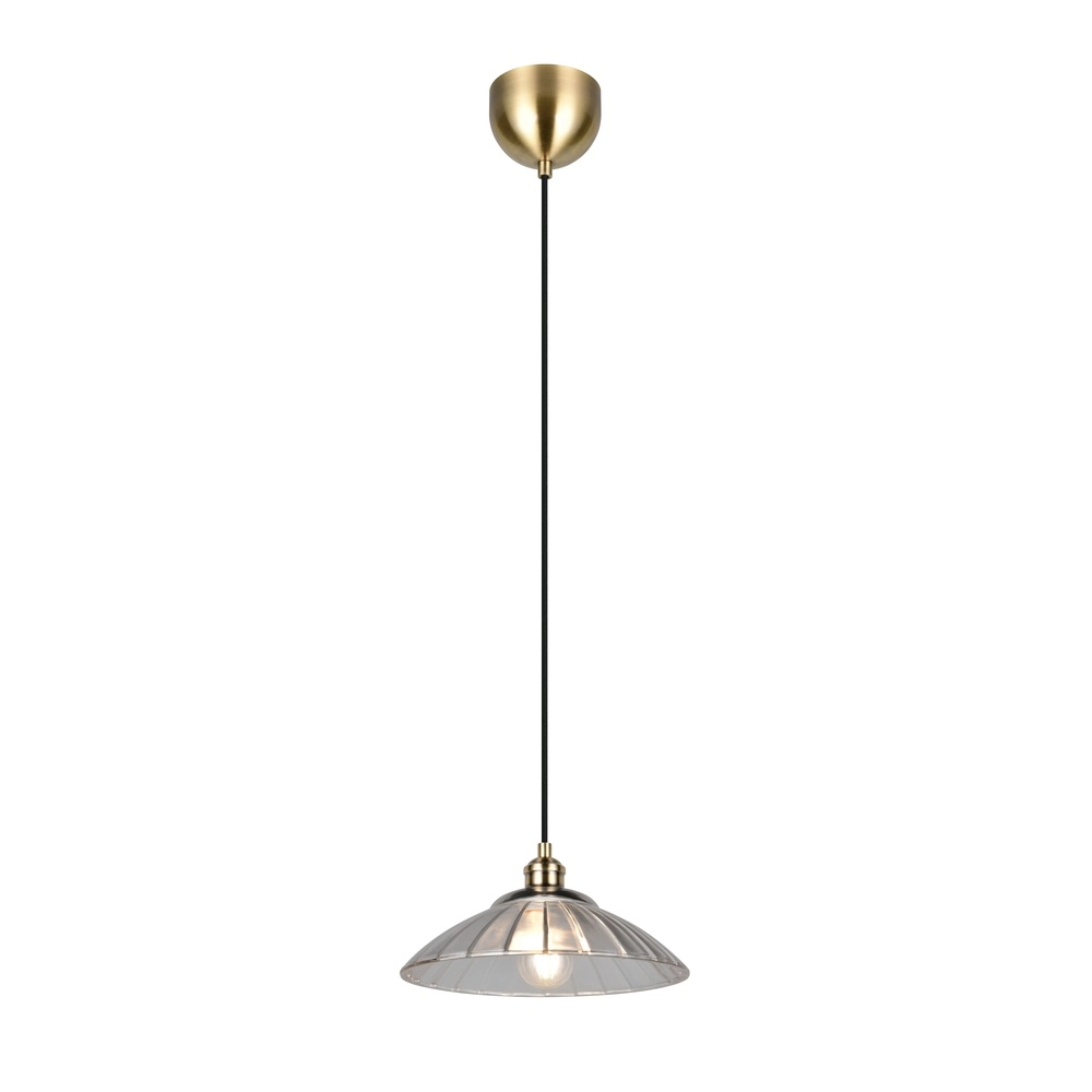 Classic pendant lamp Eluna Old brass Trio 4017807682465