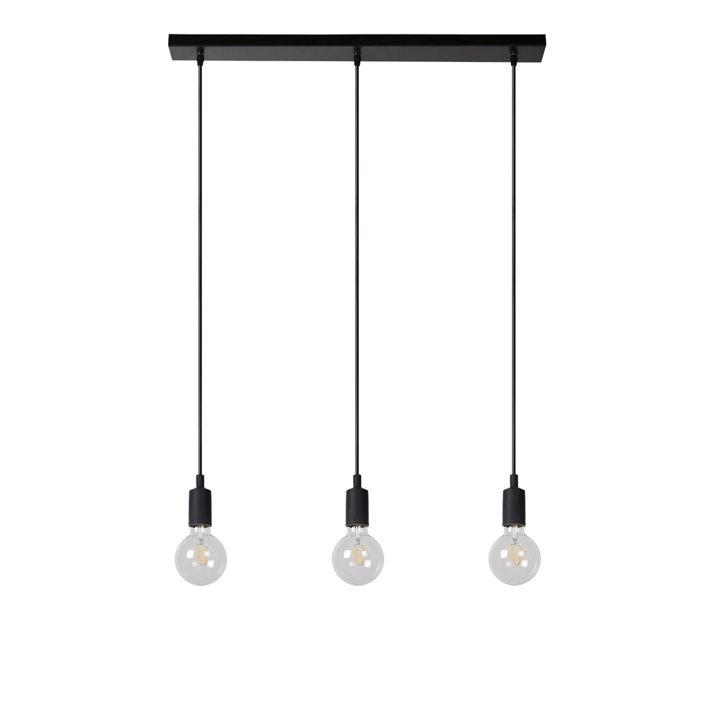 Pendant lamp Fix 3-light black