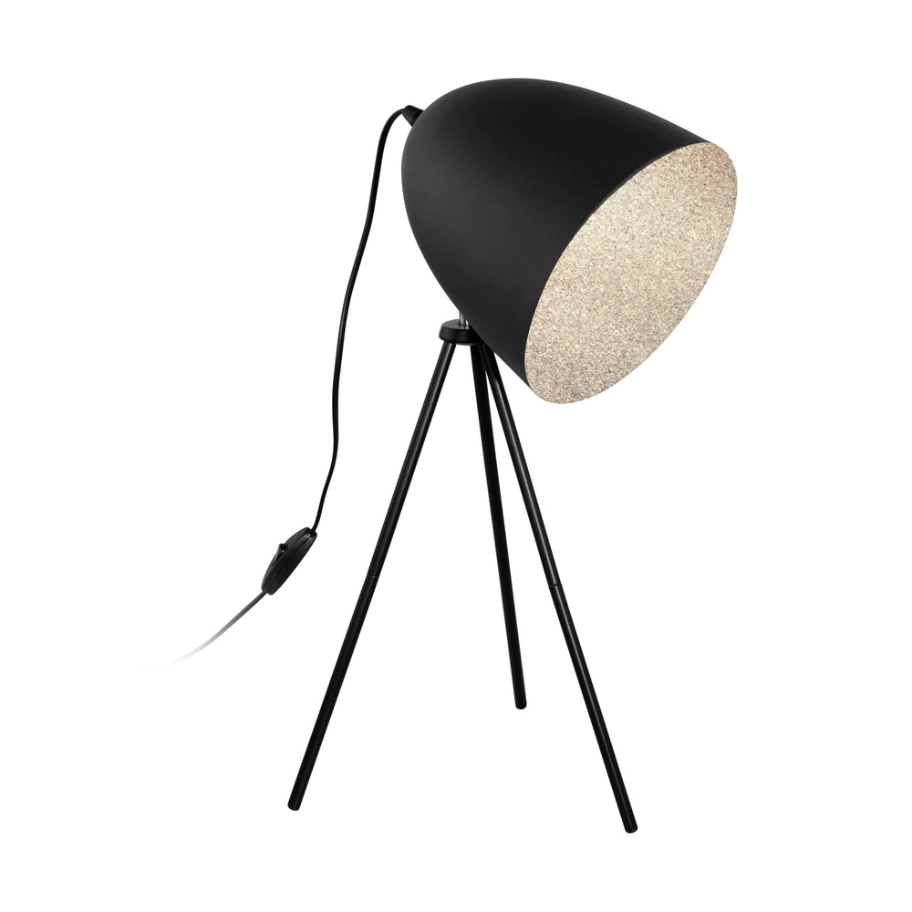 Tripod table lamp Mareperla Black