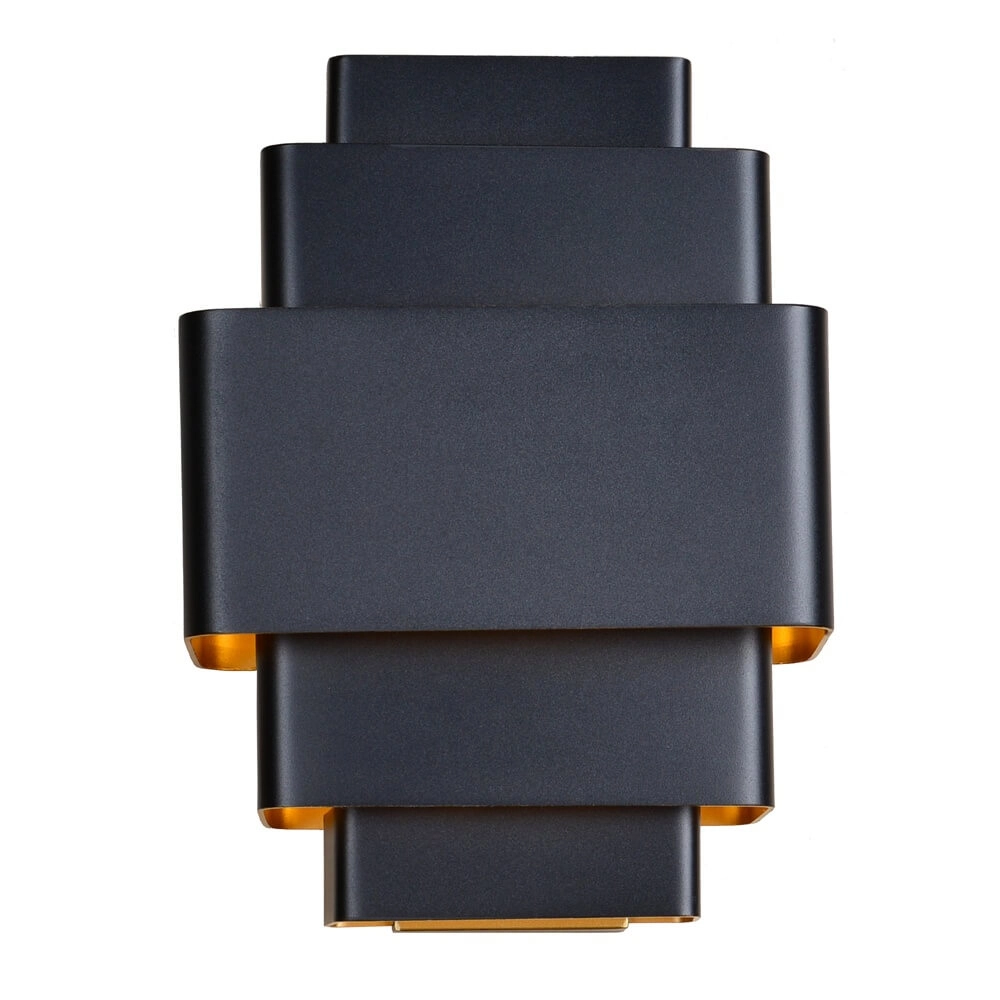 Design wall lamp Layers Black with gold inside Artdelight 8720701101500