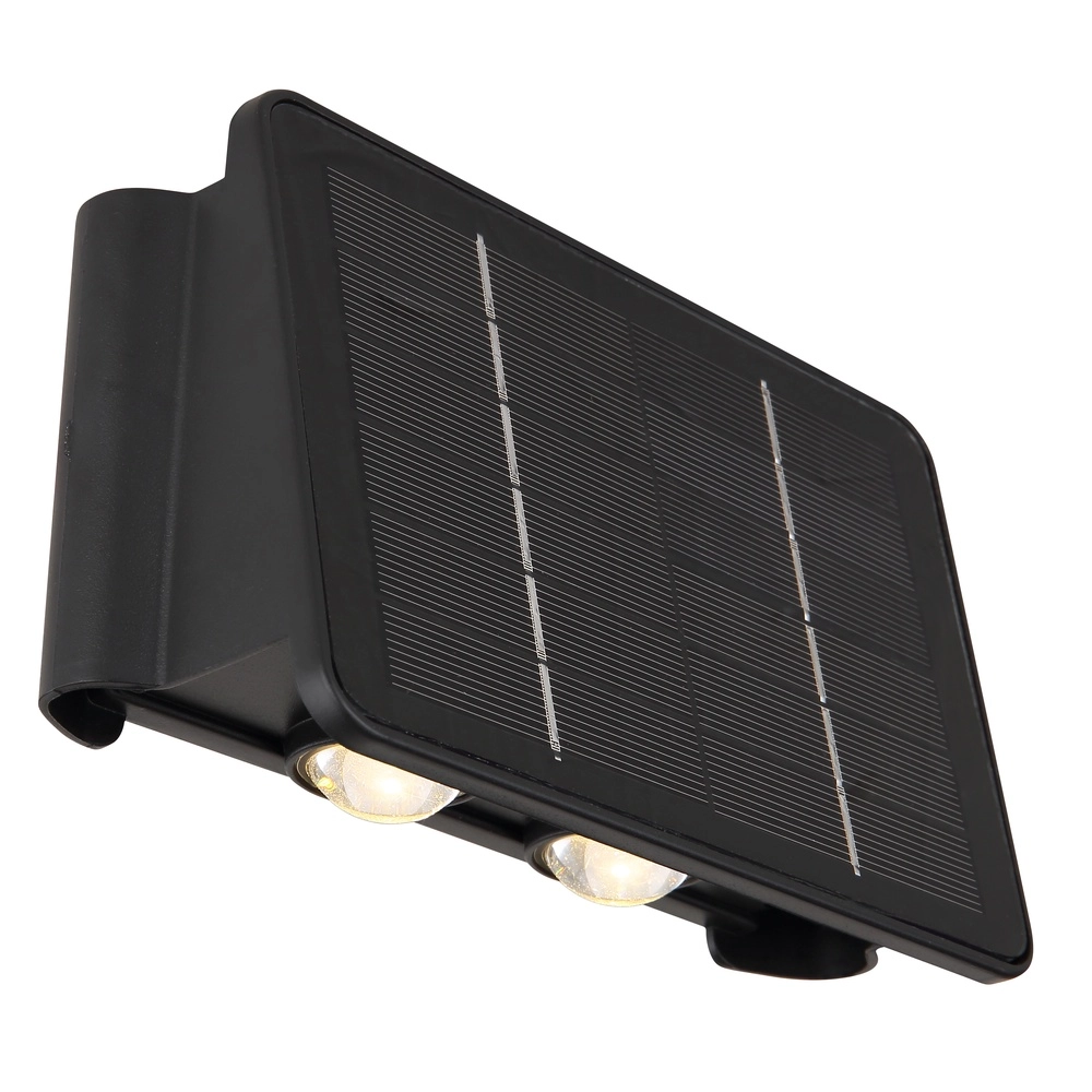 Solar wall lamp Lutron Black