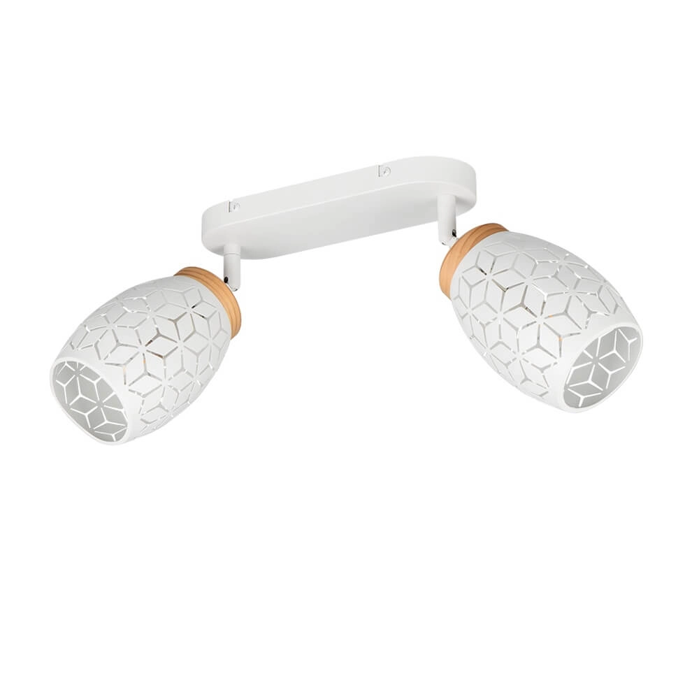2-light surface-mounted spotlight Bidar white Trio 4017807640663