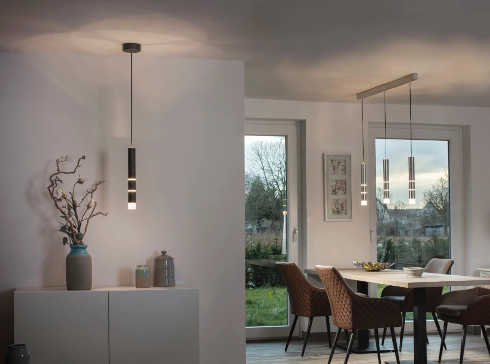 Aluminum hanging lamp Pure Vega 3-light Paul Neuhaus 4012248357590