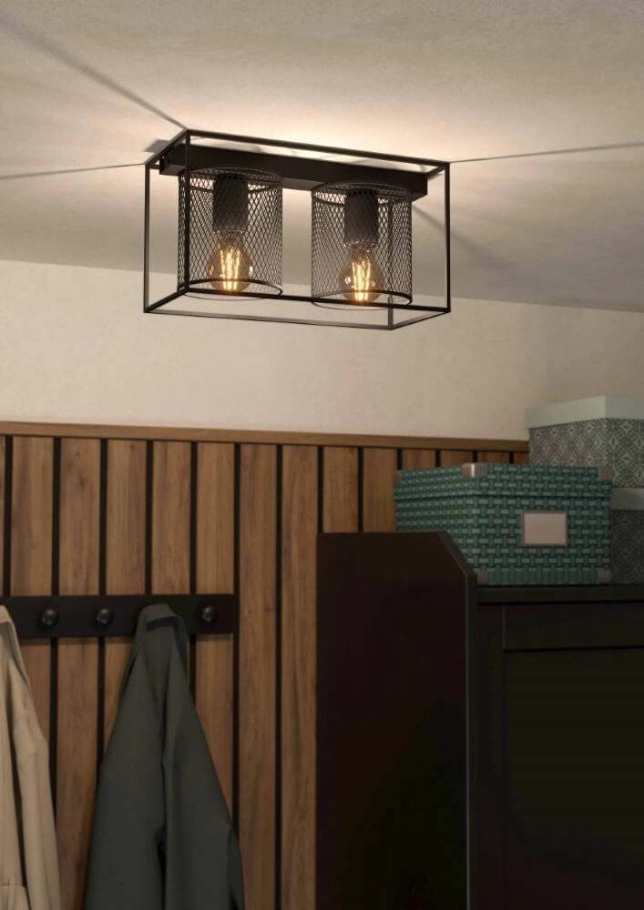Country ceiling lamp Catterick 2x E27 Eglo 9002759437725