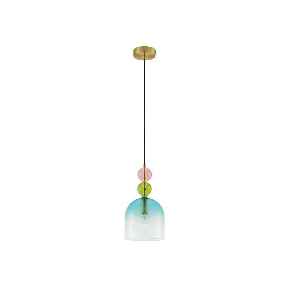 Colored pendant lamp Murano blue Lyora 5212017434180