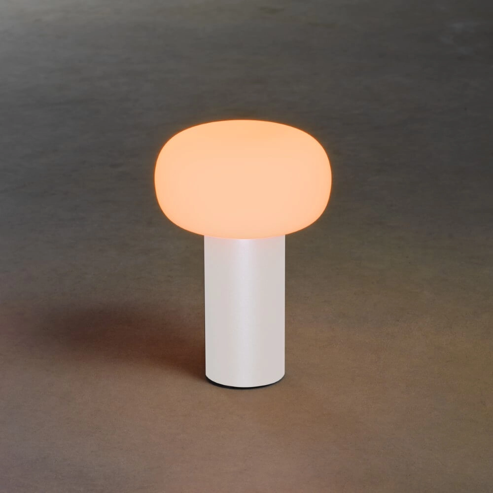 Rechargeable table lamp Antibes white KonstSmide 7318308262529