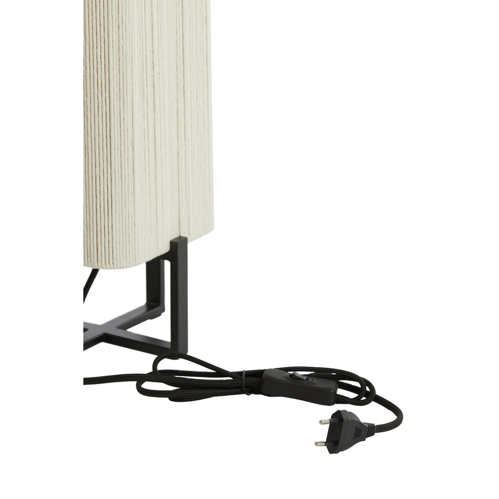 Table lamp Wyn 39cm - cream rope with black Light & Living 8717807792527