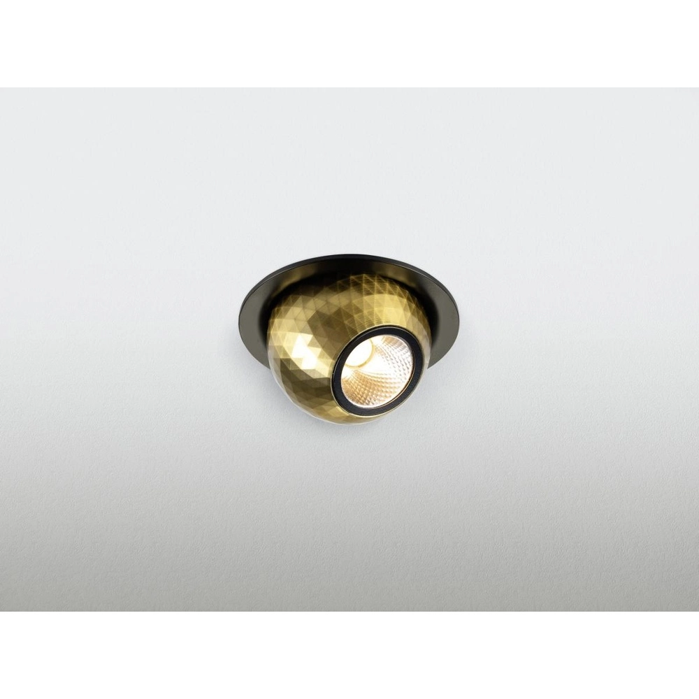 Recessed spotlight Dysko black with gold SLV 4024163316712