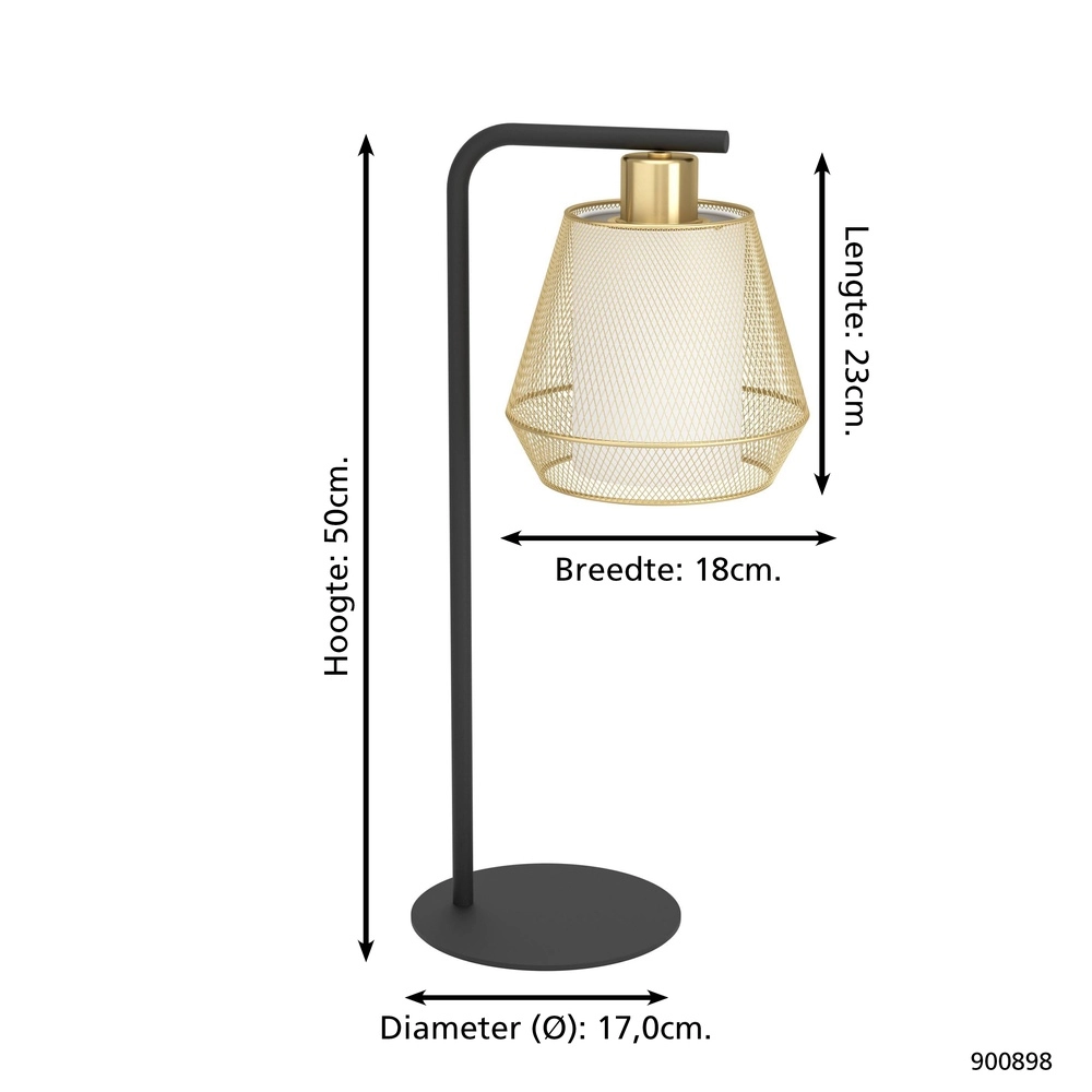 Golden table lamp Ciudadela Eglo 9008606274697