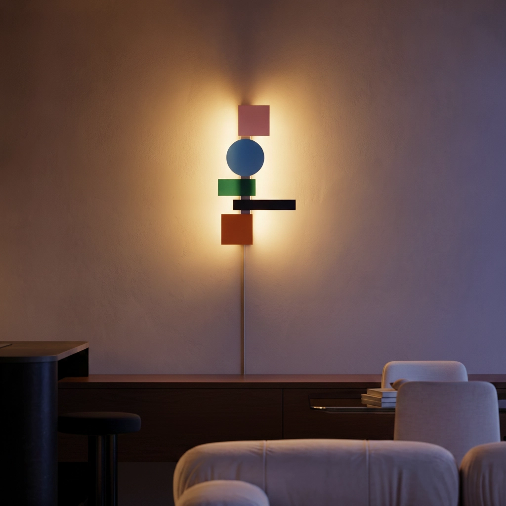 Cheerful wall lamp Margot coloured 68,2cm
