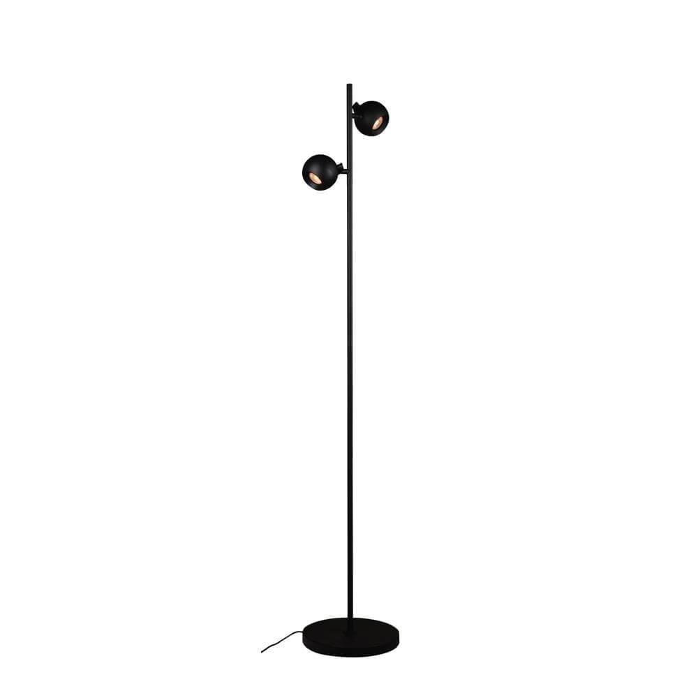 Design floor lamp Bolero black 2-lights