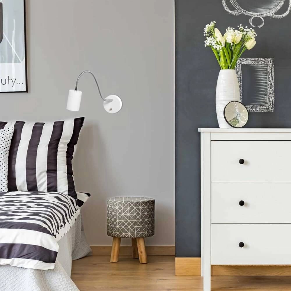 Bedside lamp flexible Upround white Steinhauer 8712746161366