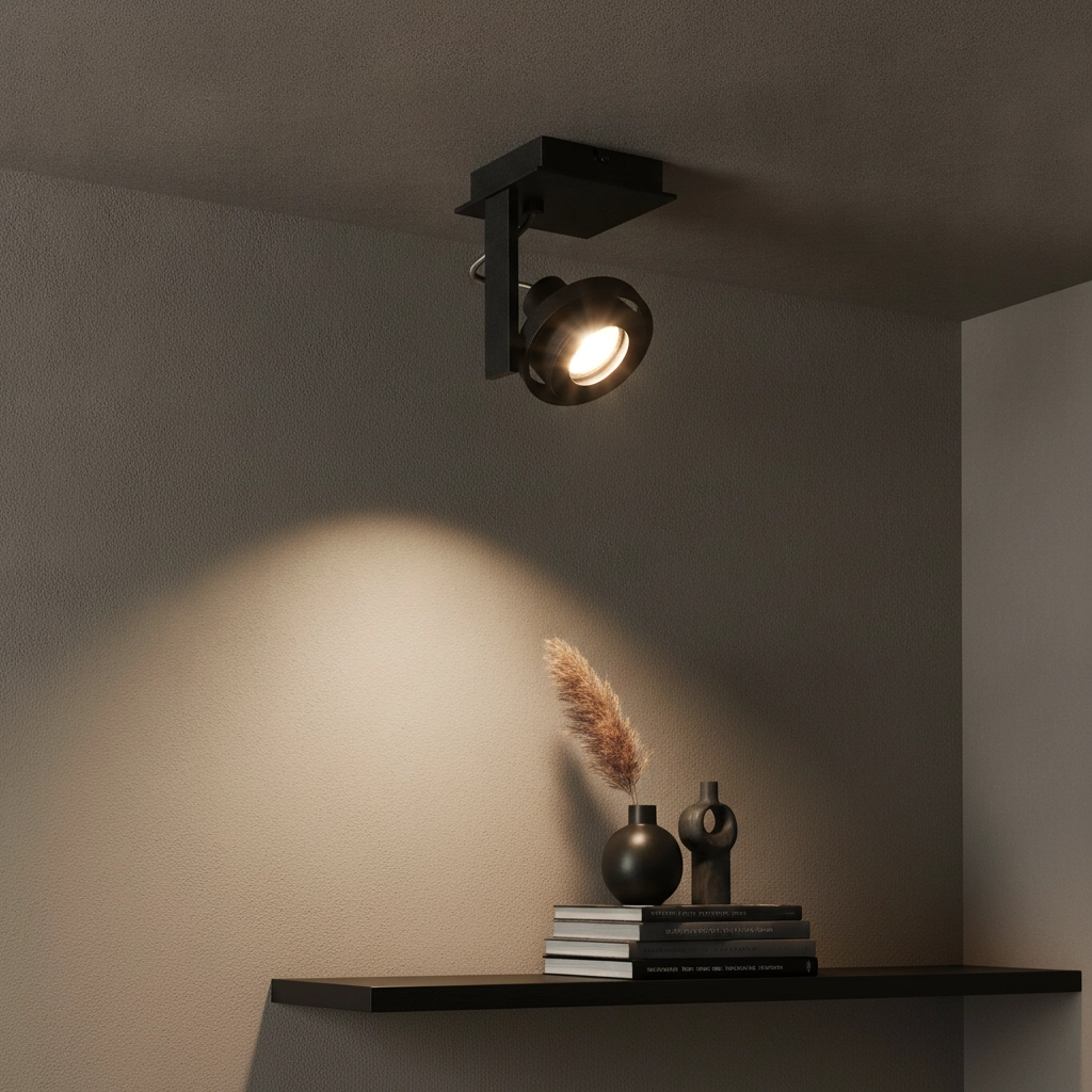 1-light surface-mounted spot Meist black
