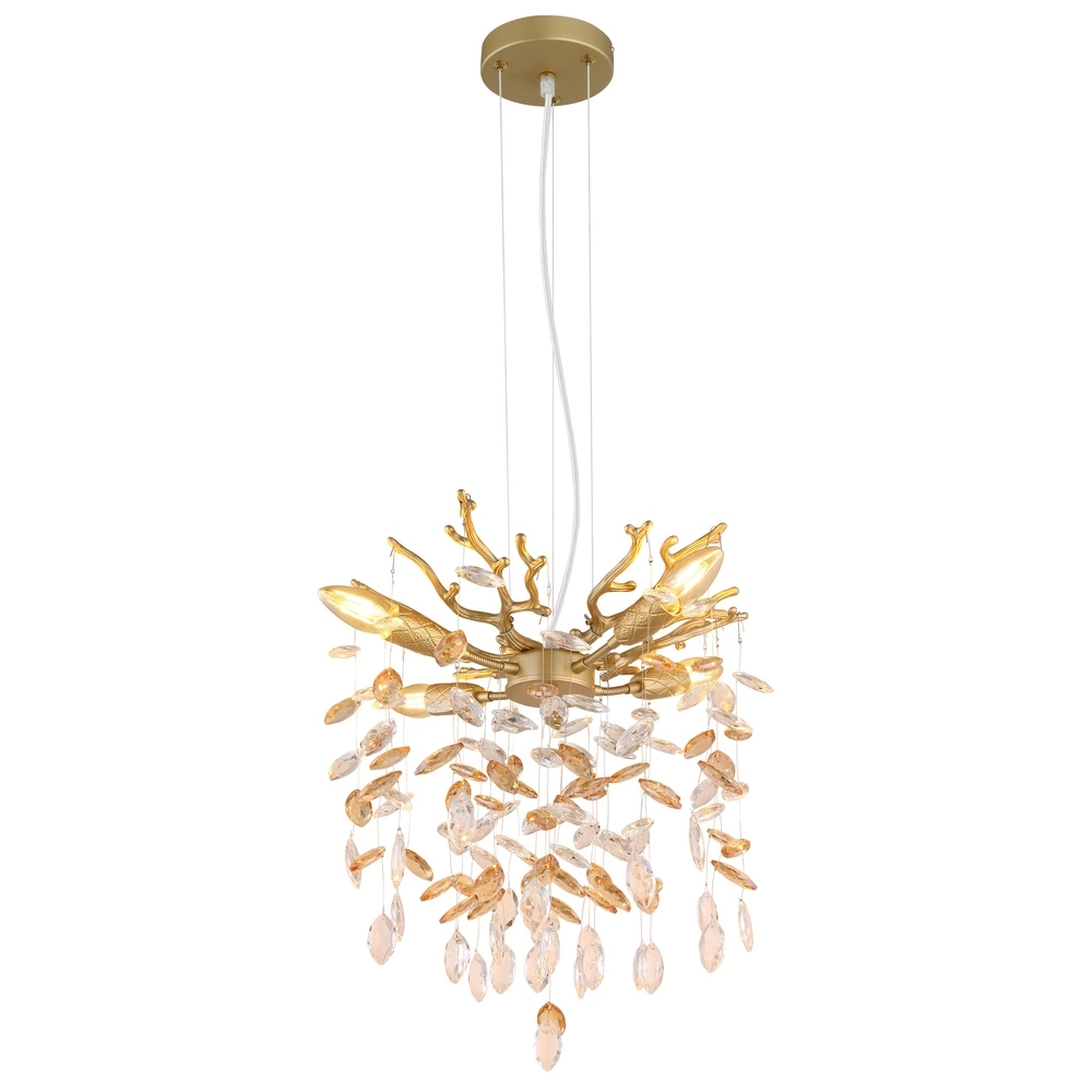 Pendant lamp Queena gold Ø 40cm