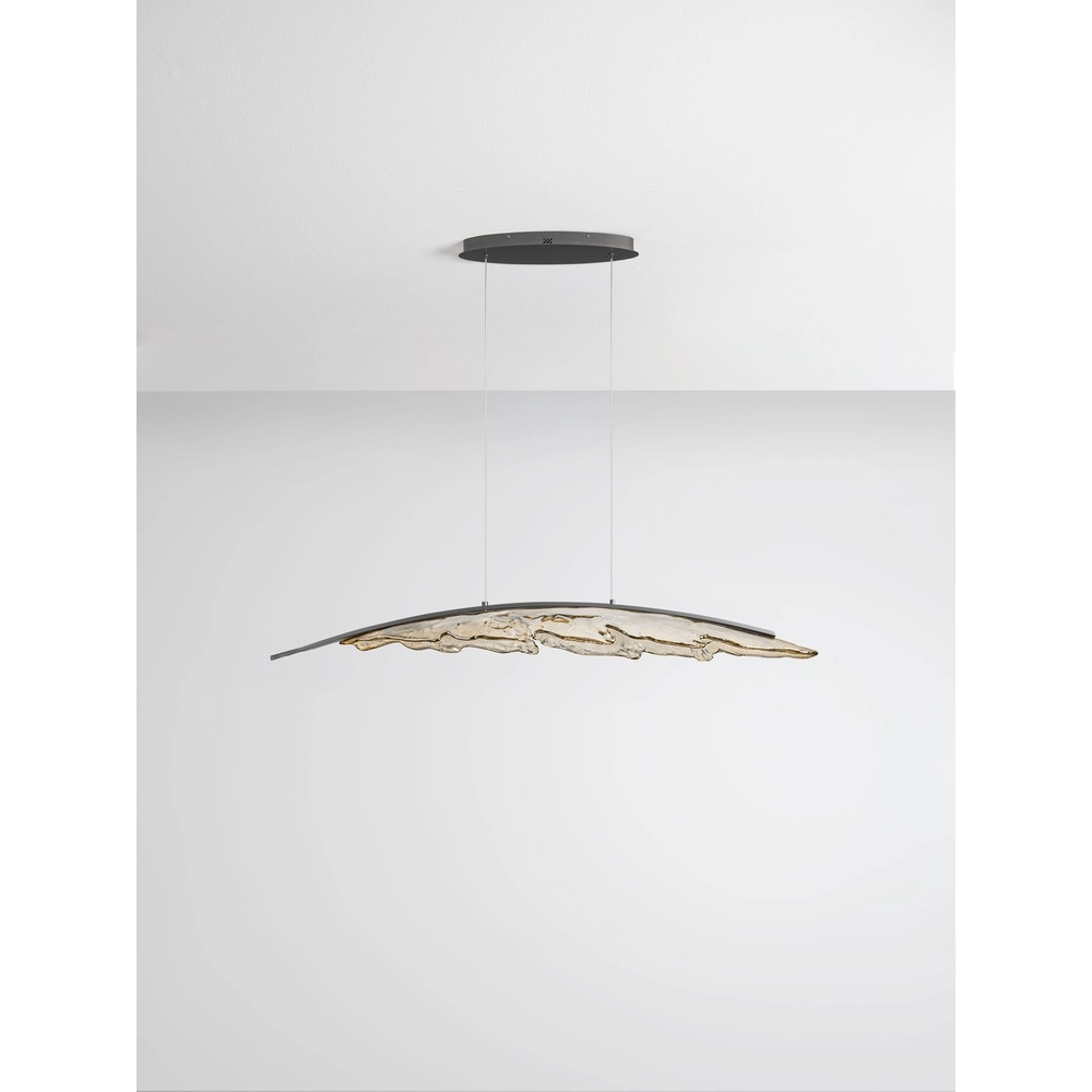 Design pendant lamp Amado anthracite with mocha 131.5cm Lyora 5212063500280