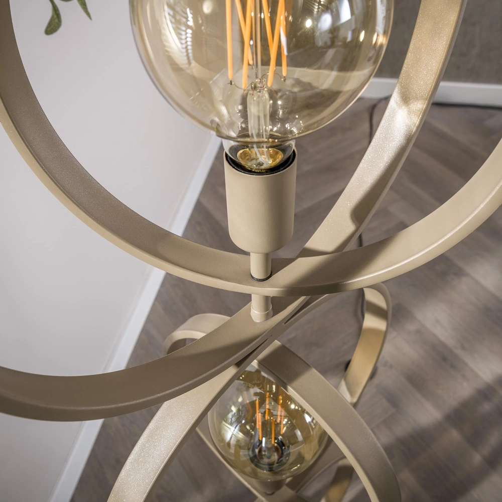 3-Light Sand Floor Lamp Turn E27 - Ø 40cm Lyora 8716803513075