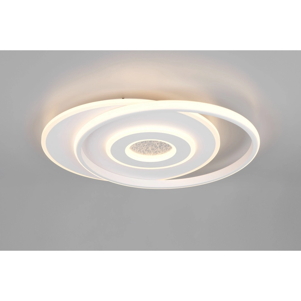 White ceiling lamp Nazar Round design Trio 4017807659658