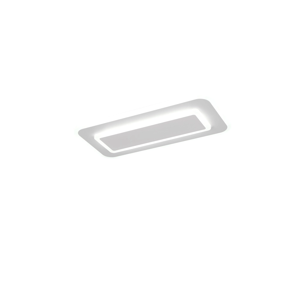 Modern ceiling lamp Riva white 40cm Trio 4017807682939