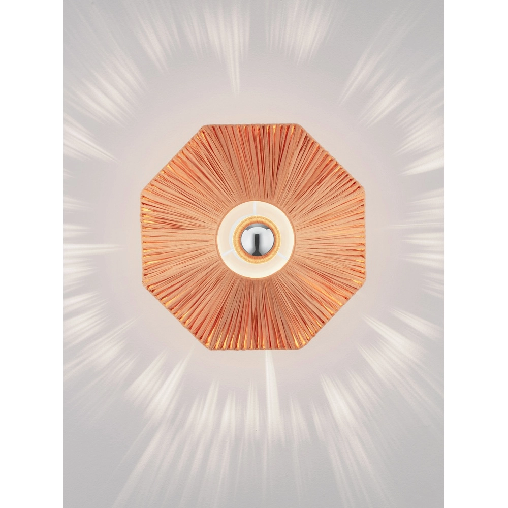 Wall lamp Elvio terracotta Ø 30cm Lyora 5212017493873