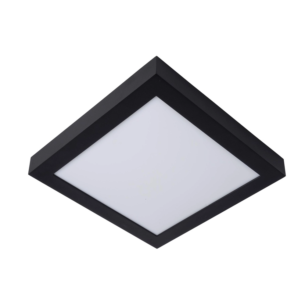 Ceiling light Brice-Led 30cm square IP44 black