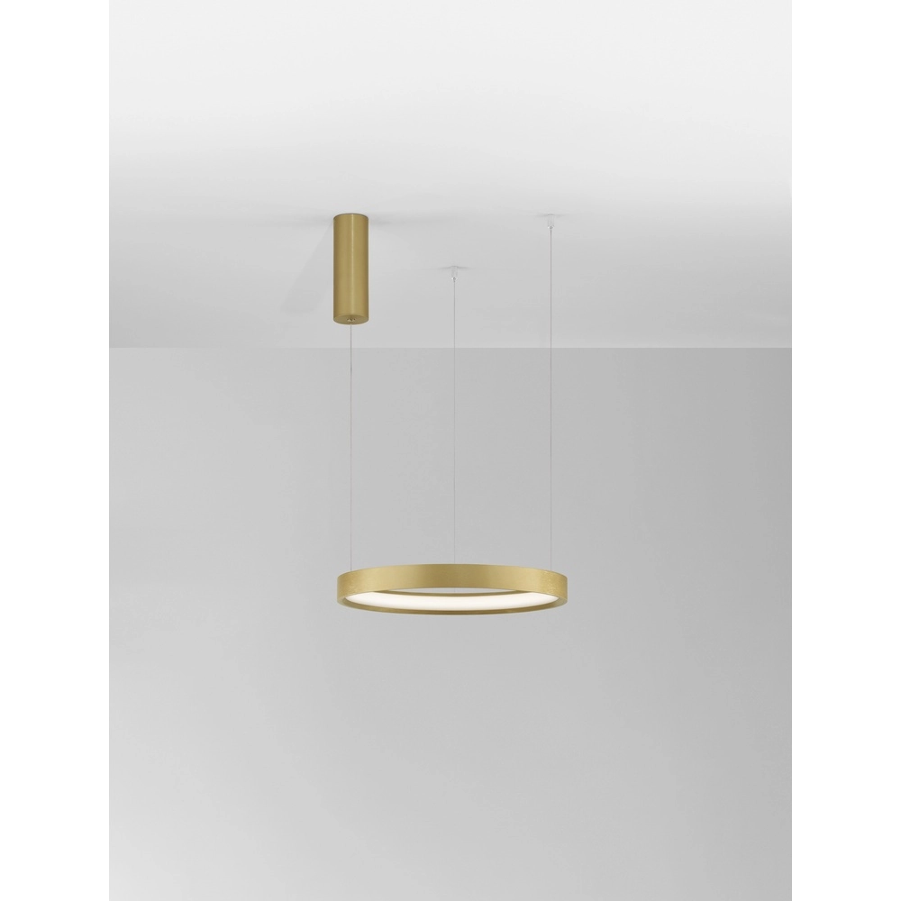Round pendant lamp Perrine gold Ø 40cm
