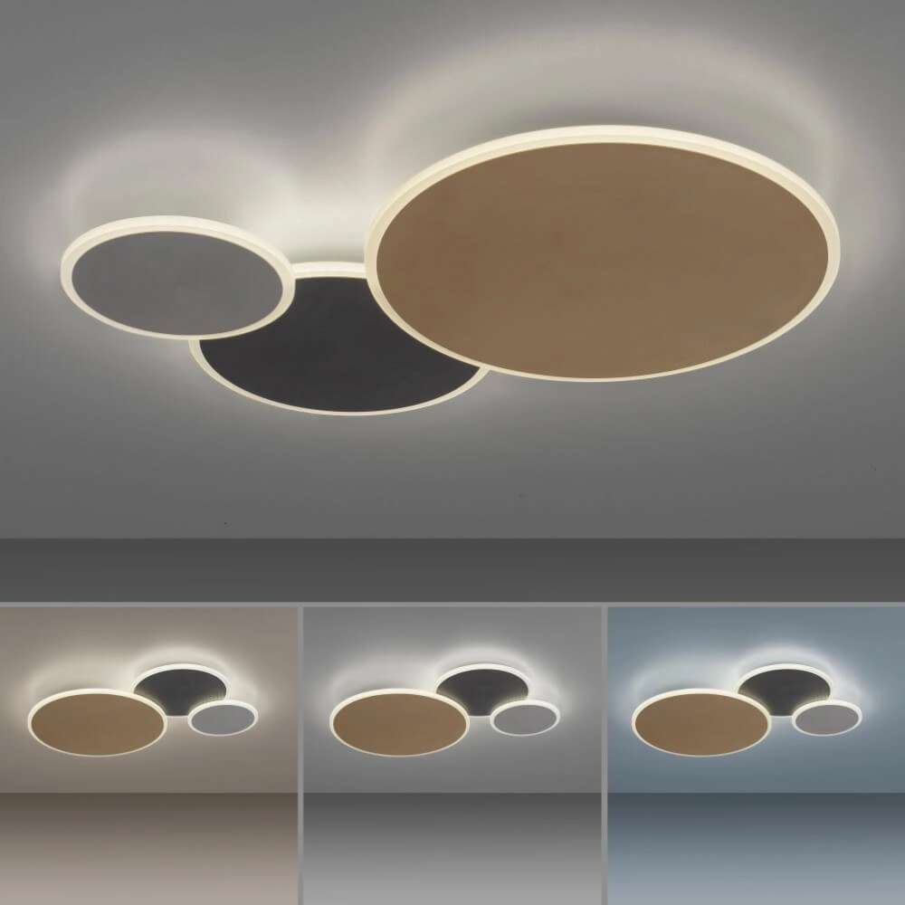 Design wall lamp Q-Piato 65cm Paul Neuhaus 4012248374511