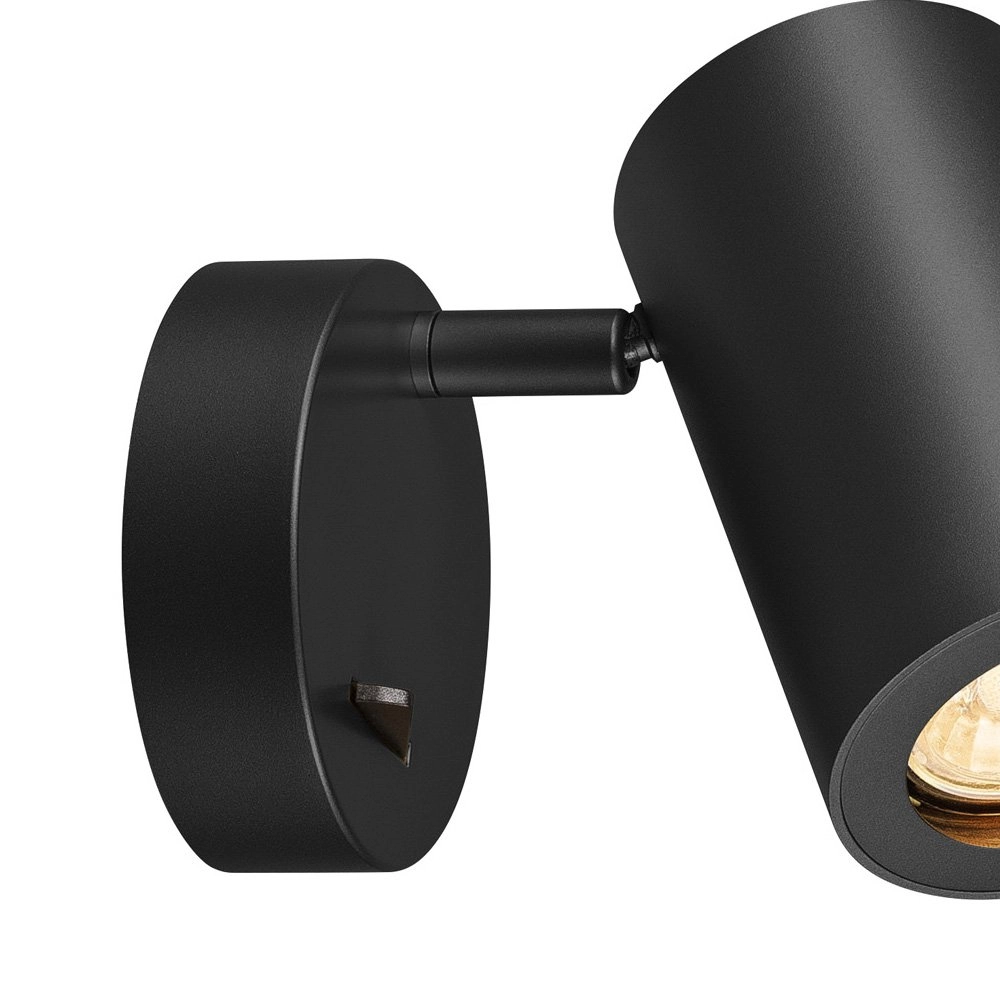Wall spotlight Enola_B black SLV 4024163190213