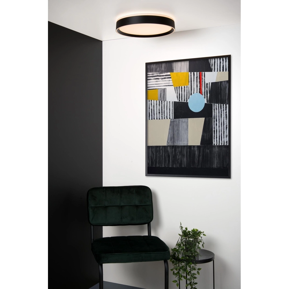 ceiling light Nuria Ø 40cm black Lucide 5411212791771