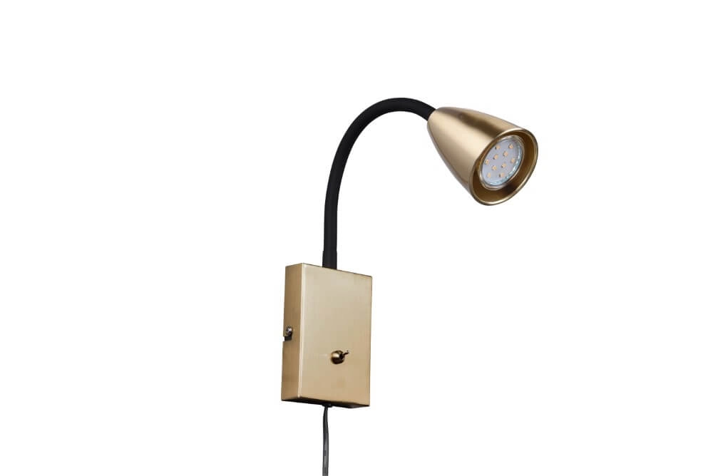 Flexible reading lamp Wanda Brass