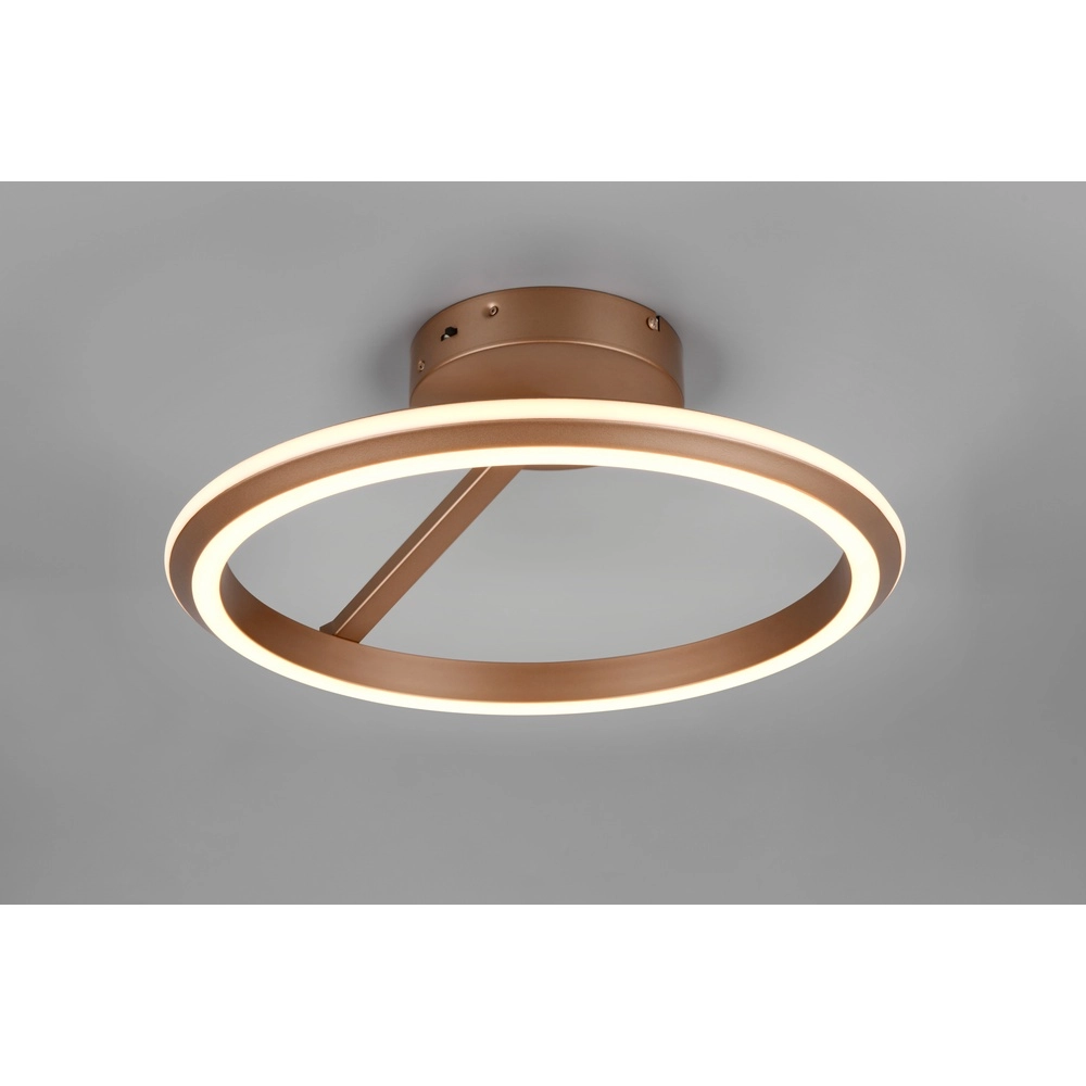 Round ceiling lamp Amador mocha brown Trio 4017807664140