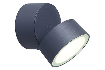 Directional wall lamp Trumpet anthracite 900lm