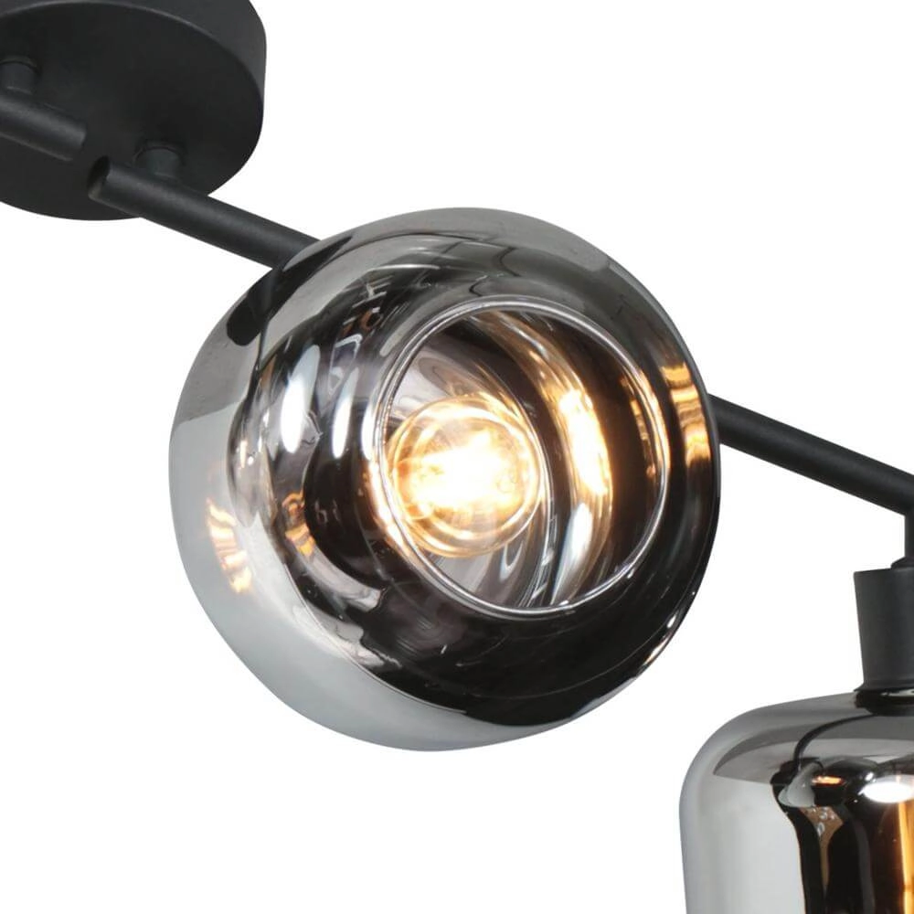Black ceiling lamp Tenebris 4-light Steinhauer 8712746178135