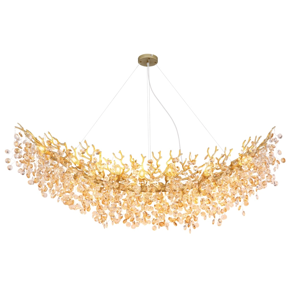 Pendant lamp Queena gold 150cm Globo 9007371522705