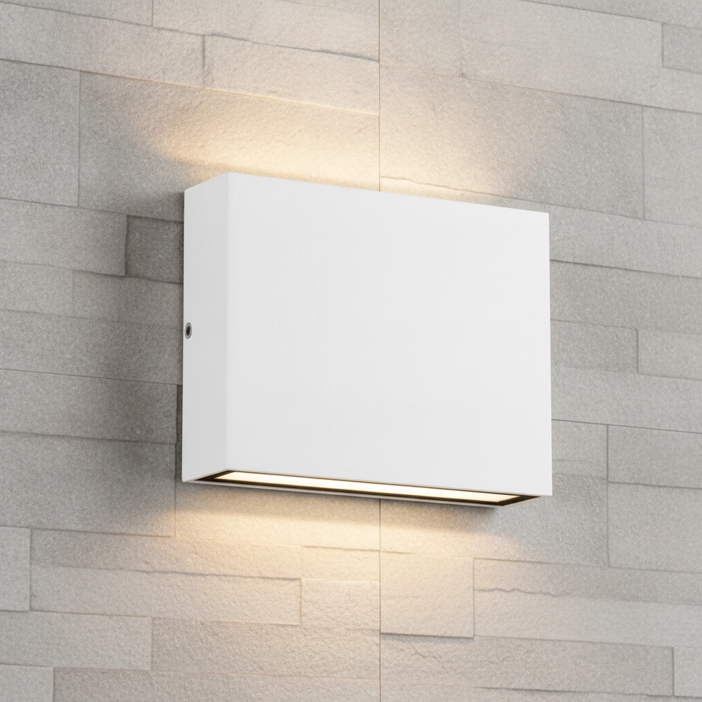 Sleek wall spotlight Tick Up and downlighter white