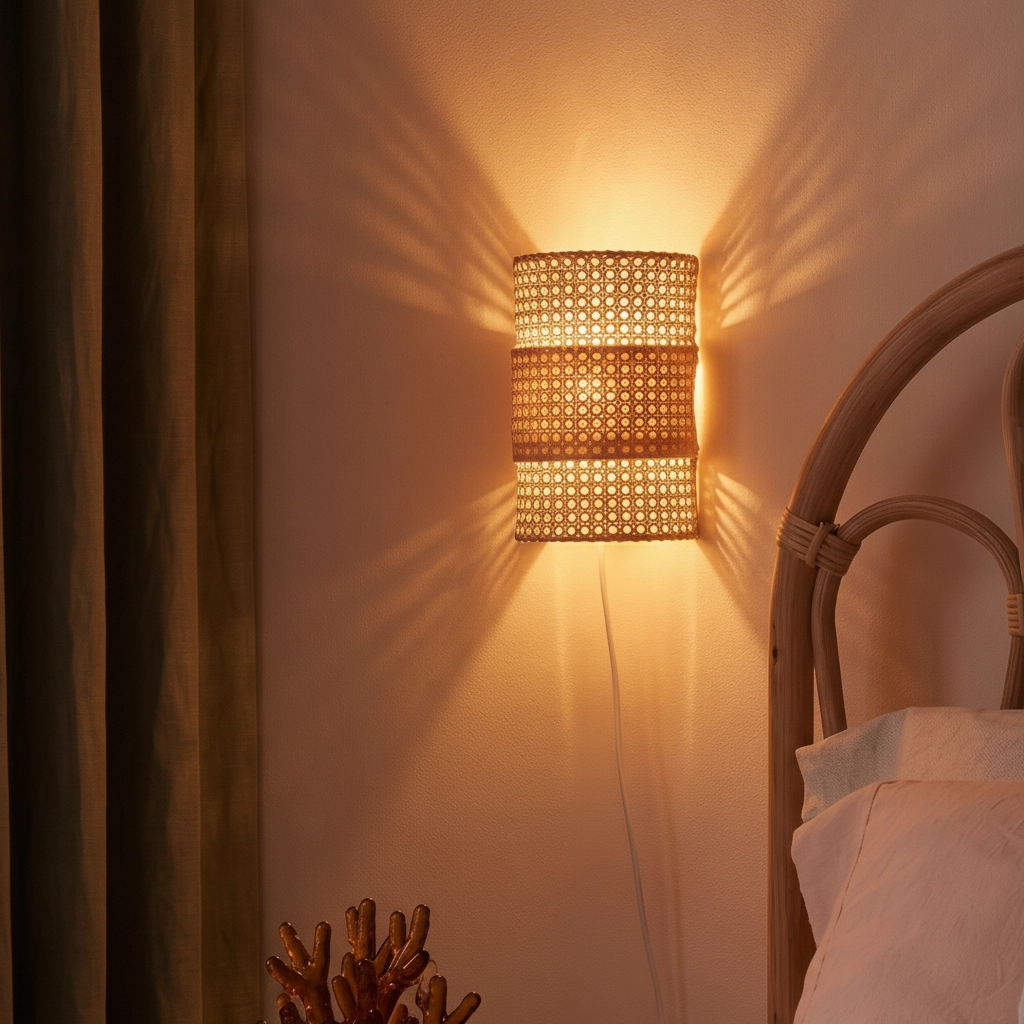 Wall lamp Lum Rattan