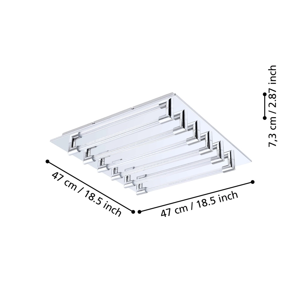 Ceiling lamp Velarde 6-light chrome Eglo 9002759953997
