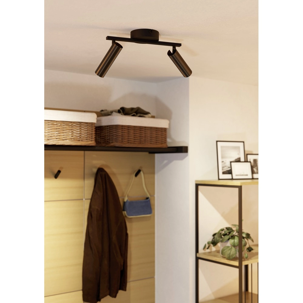 Surface-mounted spot Valproto 2-light black with bronze Eglo 9008606392063