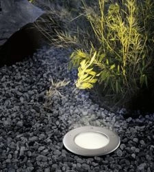 Outdoor built in spotlights