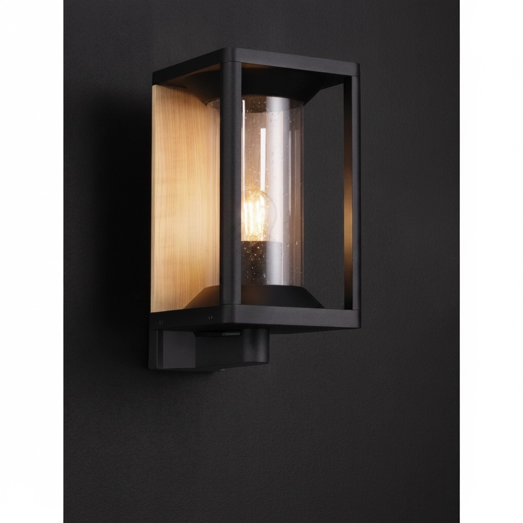 Wall lamp Pacific background wood