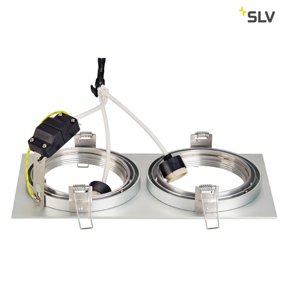 Recessed spotlight New Tria ES111 2 Square SLV 4024163106450