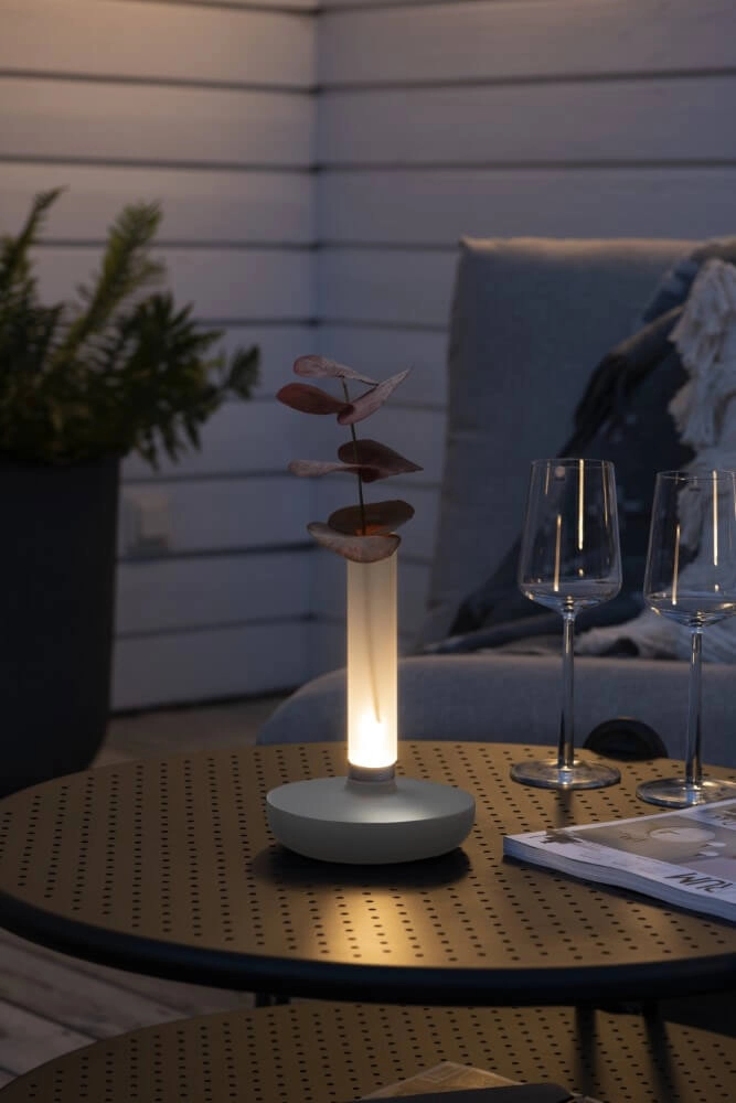 Rechargeable table lamp Biarritz white KonstSmide 7318308272535