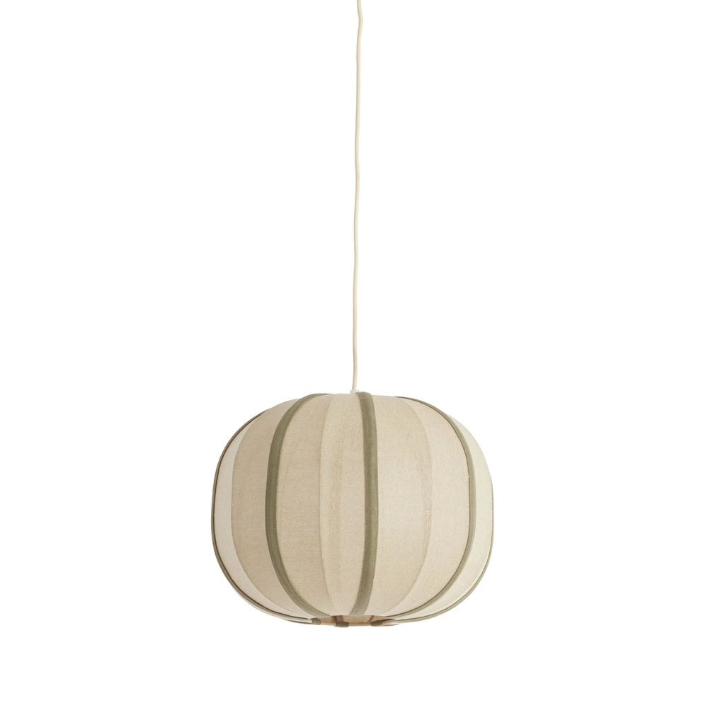 Japandi pendant lamp Esmiria Ø 40cm - olive green