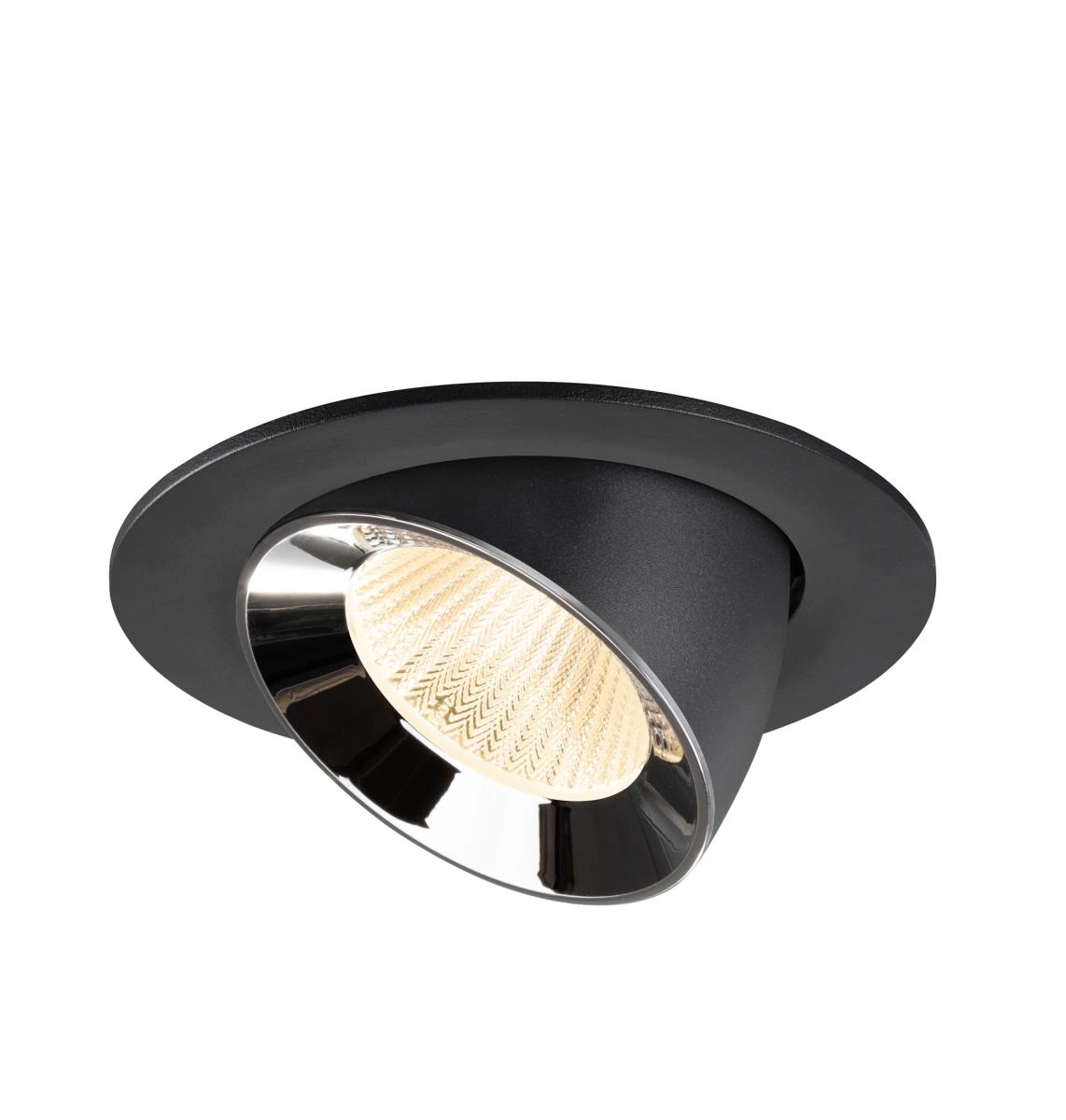 Recessed spotlight Numinos Gimble L black/chrome 2700K - 40deg SLV 4024163310468