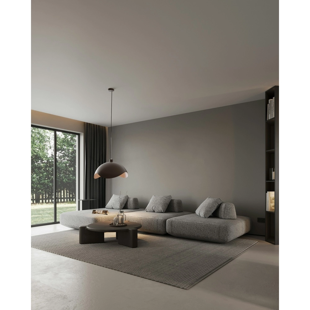 Design pendant lamp Volta Ø60cm - wavy - cocoa Masterlight 8718121395500