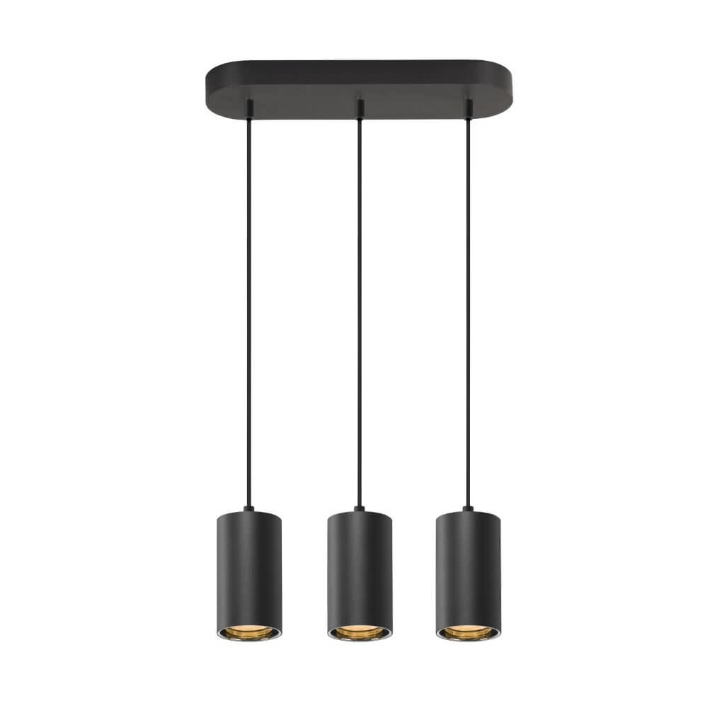 Pendant Pendant Lamp Asto Tube black 3x GU10 SLV 4024163266055